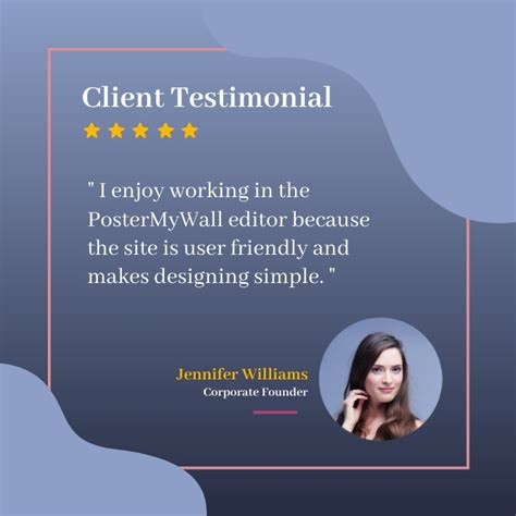 Joyful client testimonial